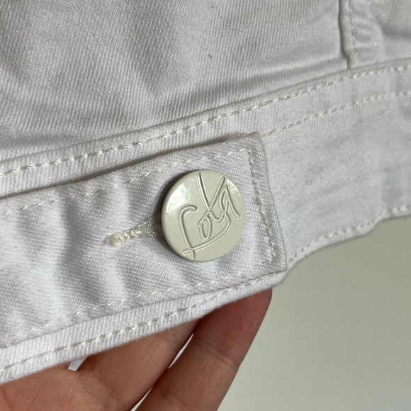 🇨🇦 NWT Lola jeans white jacket size small - Picture 4 of 9